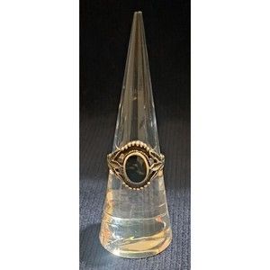 ND Sterling Silver (925) Stamped Black Onyx Size 6 Ring US Sizes